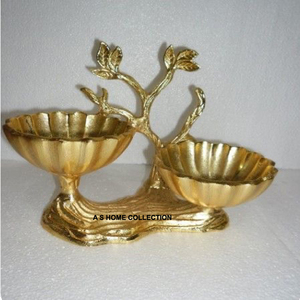 Bol décoratif en métal en aluminium de vente chaude de feuille d'or pour l'usage dans les restaurants et la cuisine à la maison pour servir des fruits - Product Image 3