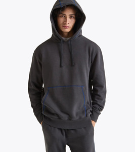Respirant hiver unisexe survêtement Logo personnalisé pantalons de survêtement à capuche ensemble 2 pièces lourd Streetwear 100% coton pull - Product Image 3