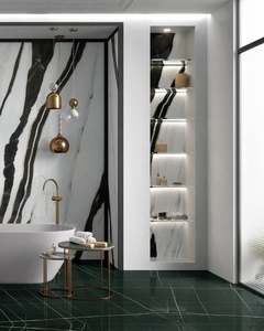 Design moderne Poli Surface Durable Polyvalent Panda Blanc Marbre Dalles Carreaux pour Villa Comptoirs Hôtel Prix Compétitifs - Product Image 3