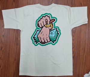 Camiseta de manga corta de algodón 100% personalizada para hombre, ropa informal duradera con cuello redondo, diseño de logotipo personalizado con estampado de larga duración, 240 gramos - Product Image 1