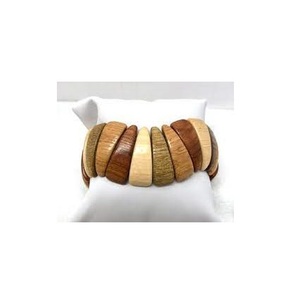 Pulsera de madera de acacia, pulsera de mano elástica de alta calidad, venta directa, a bajo precio - Product Image 2