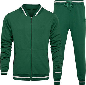 2022 nouveaux hommes sweat à capuche zippé sweat et pantalons de survêtement chaud automne hiver survêtement costume vêtements d'extérieur - Product Image 1