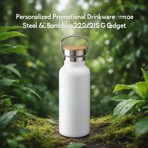 Thermos Personalizzato Promozionale in Acciaio e Bambù 22421S Gadget - Product Image 3