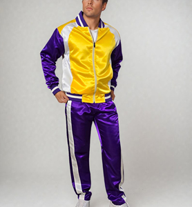 Nouvel arrivage : Survêtement d'hiver confortable pour homme en nylon/coton, imprimé, pour le quotidien, style décontracté, blocs de couleur, broderie personnalisée - Product Image 5