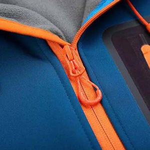 Vestes Softshell pour hommes, design unique, logo personnalisé, prix bas, capuche, 100% polyester, haute qualité, imperméable, poche - Product Image 5