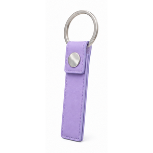 Porte-clés réfléchissant en cuir avec accents en alliage et en métal - Product Image 3