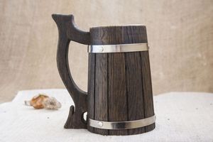 Jarra de madera ecológica más vendida, taza/taza de madera Natural para regalos de empresa, taza de viaje de Navidad, regalo del Día del Padre - Product Image 2