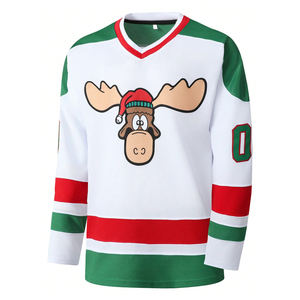 Premium Ice Hockey Jerseys High Quality 100% Polyester Eco-Friendly Breathable Quick Dry OEM Service Adults Custom Sports <b>Shirts</b> - Product Image 1