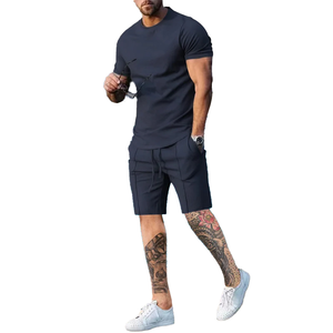 ชุดวิ่งออกกำลังกายผ้าฝ้าย2ชิ้นสำหรับใส่ได้ทั้งชายและหญิงชุดวิ่งจ๊อกกิ้งผ้าคอตตอนพิมพ์ลายสไตล์วินเทจ - Product Image 5