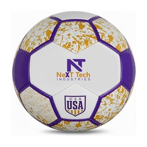 Ballon de football d'entraînement Next Tech Industries en matériau PU pour l'entraînement avec design personnalisé et logo personnalisé - Product Image 2