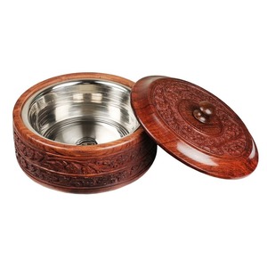 Boîte à chapati en bois naturel-Conteneur fait main pour roti chaud et usage quotidien dans la cuisine - Product Image 3