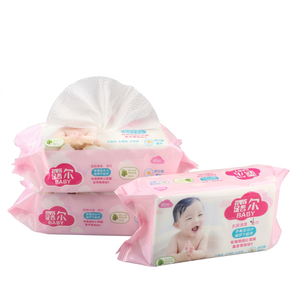 Lingettes humides pour bébé, 80 unités, en tissu non tissé, eau pure, non parfumées, pour le soin et le nettoyage des bébés - Product Image 1