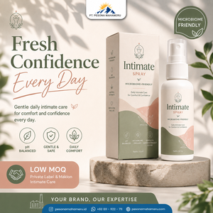 Spray Íntimo Antibacteriano Herbal de Marca Privada con Fórmula Eliminadora de Olores y Calmante (20ml 30ml 50ml 100ml) - Product Image 1