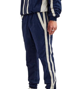 Nueva llegada logotipo personalizado diseño cortavientos conjunto 100% poliéster arrugado chándal impermeable transpirable de talla grande hombres chándal - Product Image 3