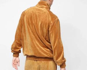 Chándal de Terciopelo para Hombre de Alta Calidad, Totalmente Personalizado, Transpirable, Cómodo, Antiarrugas, Sudaderas con Capucha de Terciopelo para Hombre, Últimos Diseños - Product Image 4