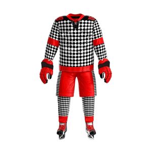 Uniforme de hockey sobre hielo ligero para partidos deportivos profesionales, sublimación, tela de poliéster de alta calidad, conjuntos de entrenamiento de pantalones - Product Image 2