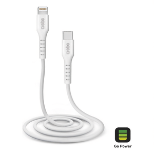 สายชาร์จข้อมูลแบบไลท์นิ่งที่ได้รับการรับรองจากแอปเปิ้ล MFi ยาว 1 ม. สีขาว TECABLELIGTC1W - Product Image 3