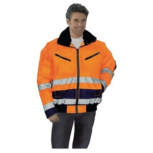 Orange/Navajo <b>Pilot</b> Safety <b>Jacket</b> Size M High Visibility PREVENT Brand - Product Image 1