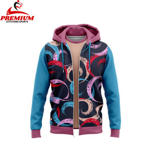Sweat à capuche zippé de haute qualité pour hommes et femmes Streetwear Fashion Casual Sportswear Warm Cotton Blend Sweatshirt Custom - Product Image 3