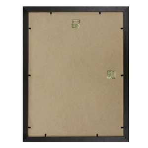 Cadre photo décoratif en bois noir 50 x 70 cm, format carré A4, style suspendu, en métal, très demandé pour l'affichage - Product Image 1