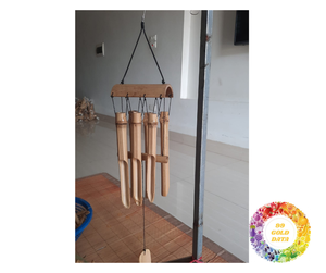 Bamboo Wind <b>Chimes</b> for <b>Garden</b> Serenity Handcrafted Melodies Bamboo Wind <b>Chimes</b> for Eco-Friendly Outdoor Calm and Patio Decor - Product Image 6