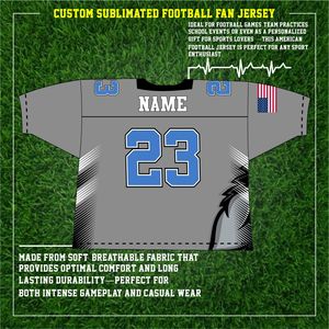 Camisetas de fútbol americano de alta calidad para niños con logotipo personalizado, camisetas de jugador de fútbol americano con costuras bordadas, pantalones cortos transpirables Plus - Product Image 3