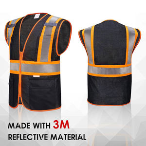 Chaleco de Seguridad de Algodón Transpirable de Alta Visibilidad para Trabajo Diurno/Nocturno, Ajuste Ajustable, Certificado EN, Equipo Reflectante - Product Image 2