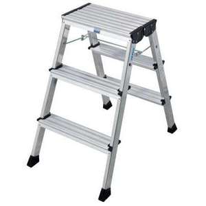 Piano Pieghevole Doppio Rolly Alu Naturale 2x3 Gradini - Product Image 1
