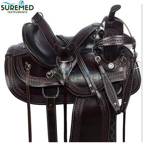 Selle de cheval western durable pour petits chevaux, ajustement réglable, design confortable, selle de cheval rembourrée - Product Image 1