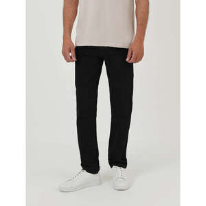 AIFUMI Jeans Casuales Vintage Negro Azabache de Corte Recto, Cintura Media, Transpirables, Impermeables, con Bordado - Product Image 1