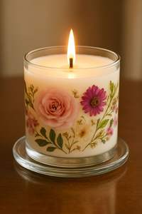 Bougie parfumée en cire de soja dans un bocal en verre, colorée, Ramadan Eid Mubarak, décoration de la maison, aromathérapie, cadeau en gros, longue durée de combustion, personnalisée - Product Image 4