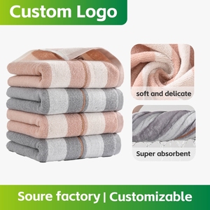 <span class=keywords><strong>Asciugamani</strong></span> e Salviette in Puro Cotone 100% a Righe, Tessuti e ad Asciugatura Rapida, per Uso Domestico, Produzione Industriale - Product Image 2