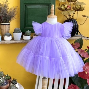 Competitively Priced Eco-Friendly Beaded Princess Dress Baby Girls OEM ODM Flared Skirt <b>Heart</b>-Shaped Back Knee-Length Washable - Product Image 6