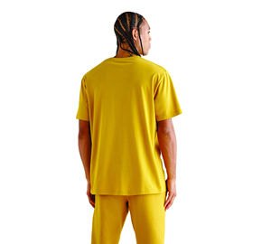 Camiseta de manga corta de algodón 100% de primera calidad para hombre, camiseta antiarrugas con estampado sólido personalizado, ropa de calle, Camiseta de punto en blanco - Product Image 3