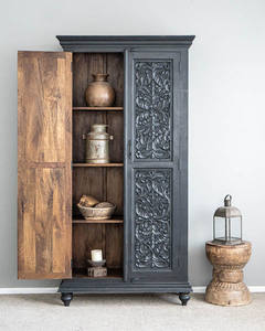 โต๊ะข้างเตียงไม้สไตล์โมเดิร์นรักษ์โลก พร้อมลิ้นชัก 2 ช่อง สำหรับตกแต่งห้องนั่งเล่นและห้องนอน - Product Image 2