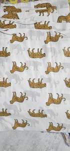 <b>White</b> Animal Print Wholesale Organic Woven Lightweight Combed 100% Cotton Eco-Friendly Printed Cute Patchwork Liberty Girls Boys - Product Image 3