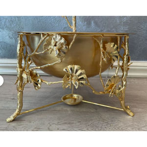 Lujoso plato de metal para frotar, venta al por mayor, plato para servir alimentos de diseño moderno para bodas y todos los eventos, plato para servir alimentos - Product Image 3