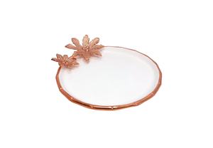 Cuenco de aluminio duradero hecho a mano para servir, plato de fruta artesanal de Metal con diseño Floral para comedor en casa, MOQ 50 Uds. - Product Image 6