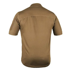 T-shirt formel à manches courtes pour homme, en tissu 100% polyester, 200 grammes, respirant, séchage rapide, coupe classique - LACERTA - Product Image 2
