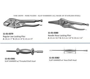 Tornillos ortopédicos Empuñaduras Alicates de Punta Martillos bofetadas Instrumentos de acero inoxidable Pakistán Alibaba Maher Instrumentos quirúrgicos - Product Image 3