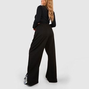 Mode de plein air pour femmes pantalons de survêtement à jambes larges Joggers avec fermeture à la taille élastique Logo personnalisé respirant décontracté Streetwear quantité minimale de commande bas - Product Image 4