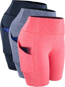 Short de motard pour femme 5 ''/8''/3 ''Short de sport en spandex à taille haute pour yoga athlétique | Short pour femme - Product Image 4