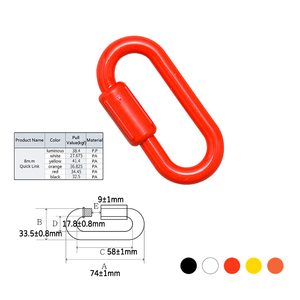 Eslabón de cadena rápida de plástico de 6mm/8mm fácil de instalar y reubicar de alta calidad adecuado para marcado de Área Restringida - Product Image 4