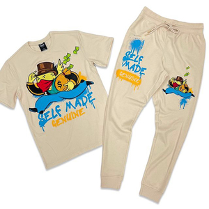 Conjunto de camiseta y pantalón de algodón al por mayor para Hombre | Estilo veraniego de corte regular | Ligero y cómodo | Precio económico - Product Image 1
