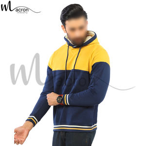 Produit tendance avec prix de gros Coupe régulière Léger avec poches Manches longues Casual Sports Uni Pull à capuche pour hommes - Product Image 3