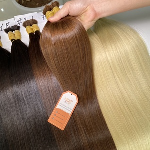 Top Quality Human Remy Bulk <b>Hair</b> No Weft for <b>Braiding</b> Light Blonde Double Drawn High Quality No Shedding No Tangle - Product Image 6