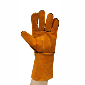 Aislamiento térmico Soldadura Accesorios de protección Guantes de trabajo de soldadura de cuero de vaca grueso - Product Image 5