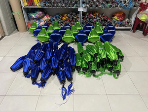 Hoi โคมไฟผ้าไหมไม้ไผ่สำหรับวัดและศาลเจ้า - Product Image 4