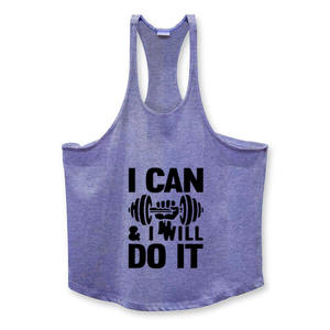 Musculation Stringer débardeur couleur personnalisée sans manches hommes Fitness gilet maillots vêtements de sport entraînement débardeur - Product Image 3