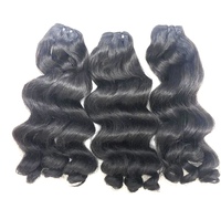 Vente en gros de cheveux vierges vietnamiens Funmi pour boucles naturelles, couleur naturelle, Remy, sans perte, sans nœuds, tissage de cheveux humains
